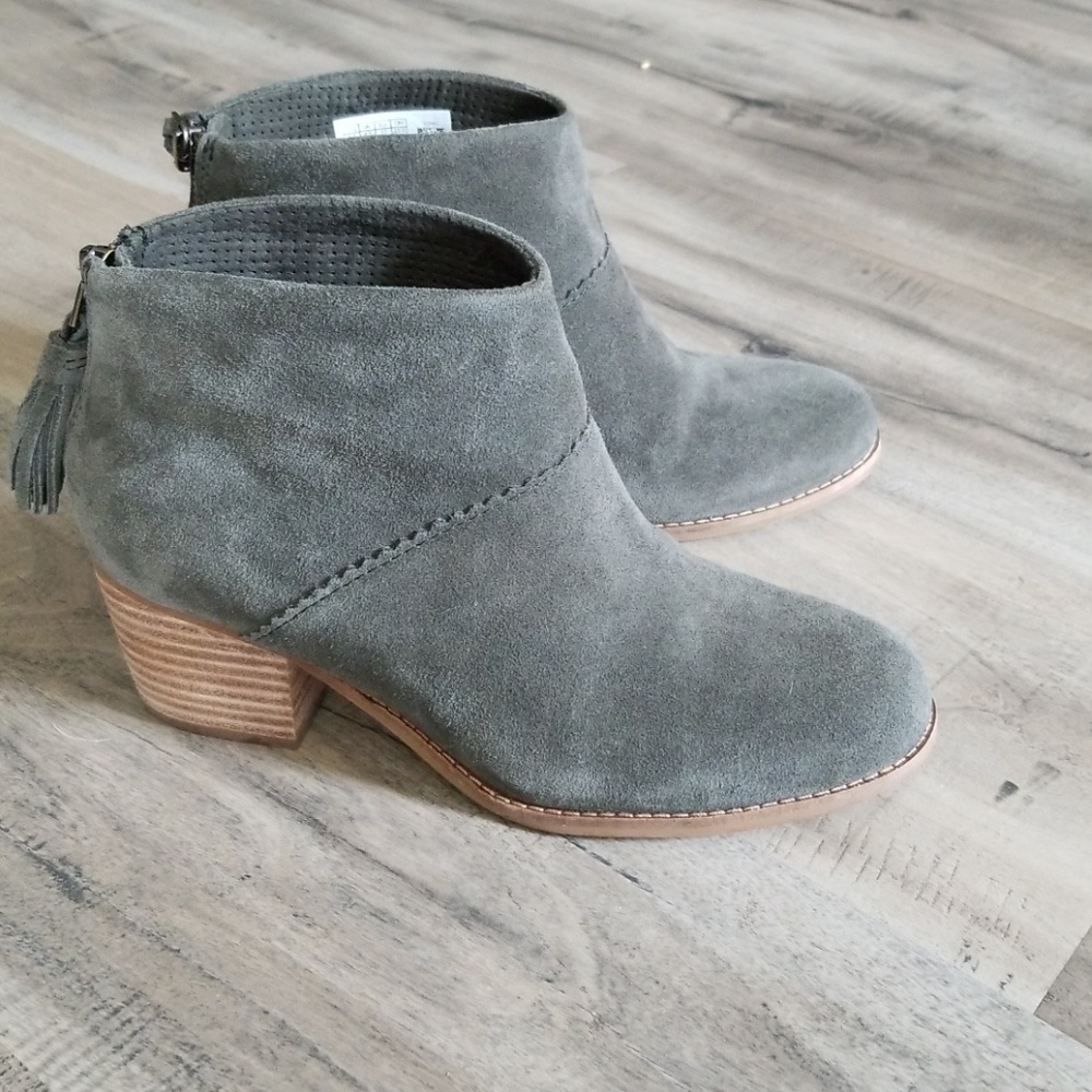 Olive Green TOMS Booties